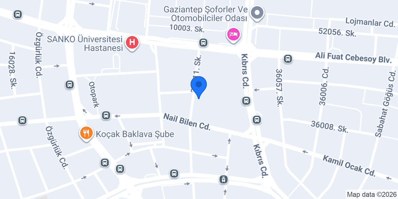 Gaziantep Sigorta Acenteleri Derneği konumu