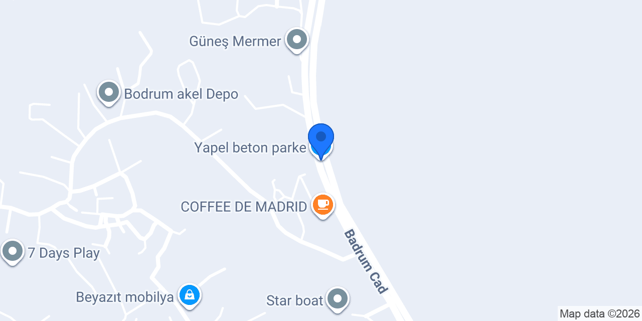 Yapel beton parke konumu