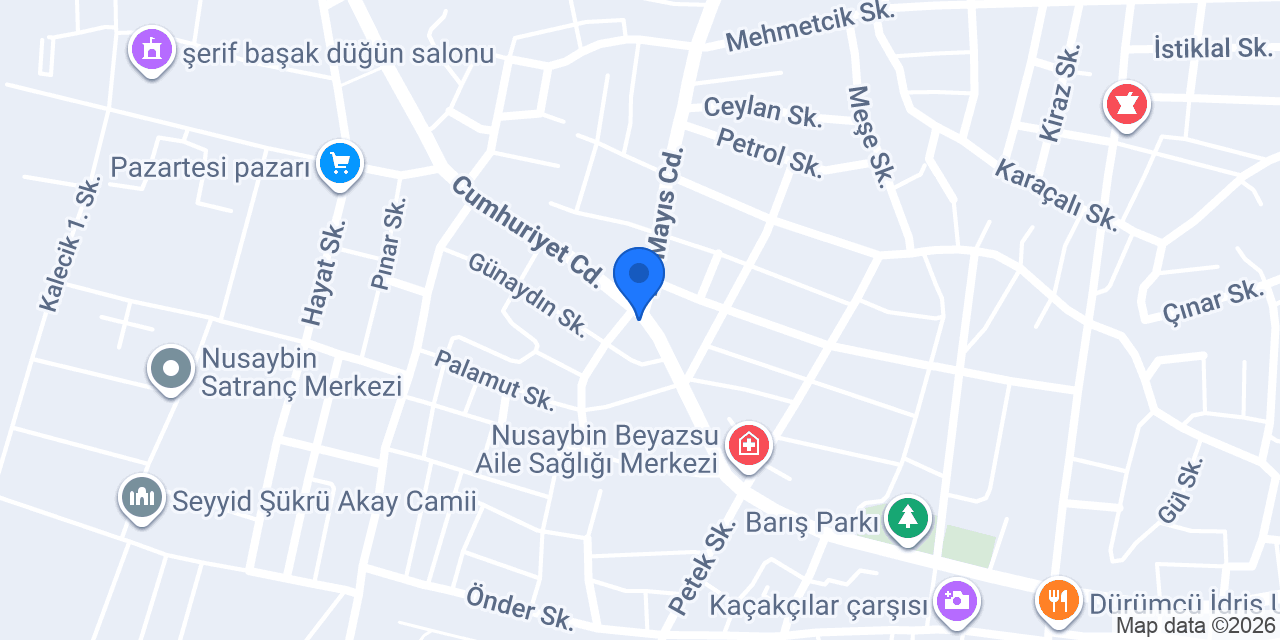 öz Nusaybin pastanesi konumu