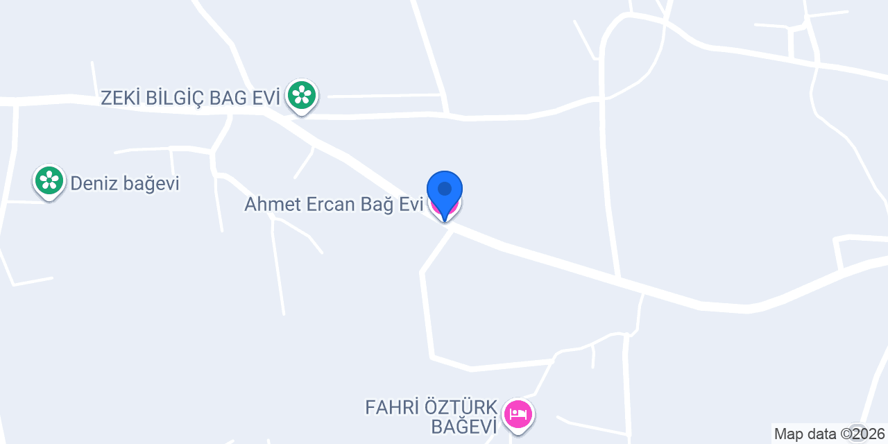 Ahmet Ercan Bağ Evi konumu