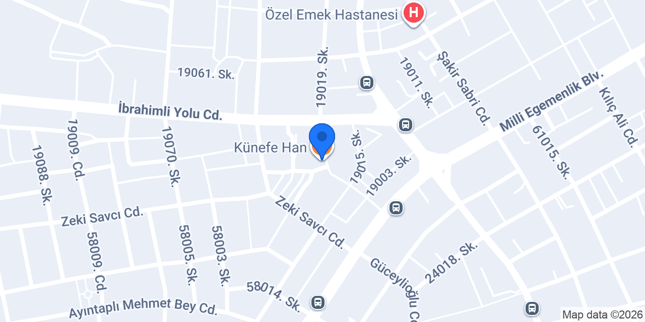 Künefe Han konumu