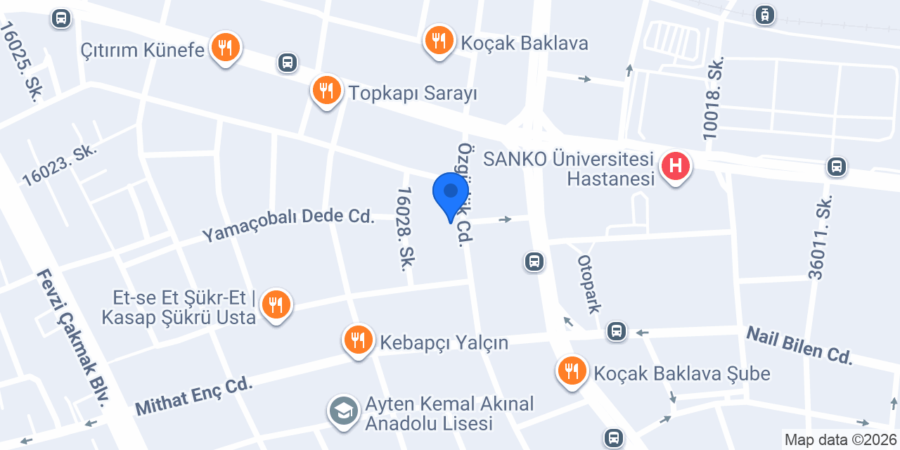 gaziantep oto anahtar konumu