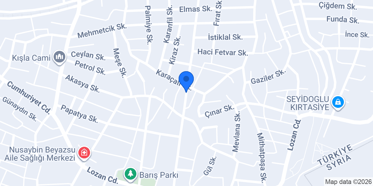 Nusaybin Balıkçı (Akdeniz Balıkçılık) konumu