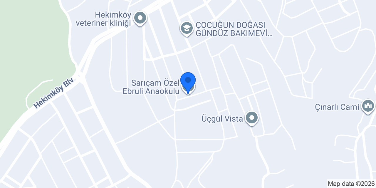 Sarıçam Özel Ebruli Anaokulu konumu