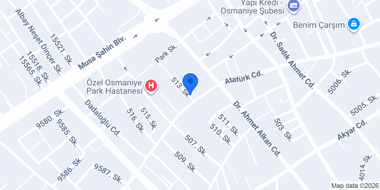 Garanti BBVA Osmaniye Şubesi konumu