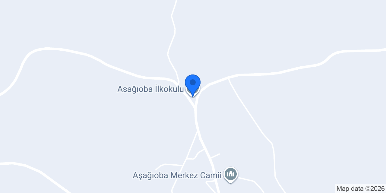 Asağıoba İlkokulu konumu