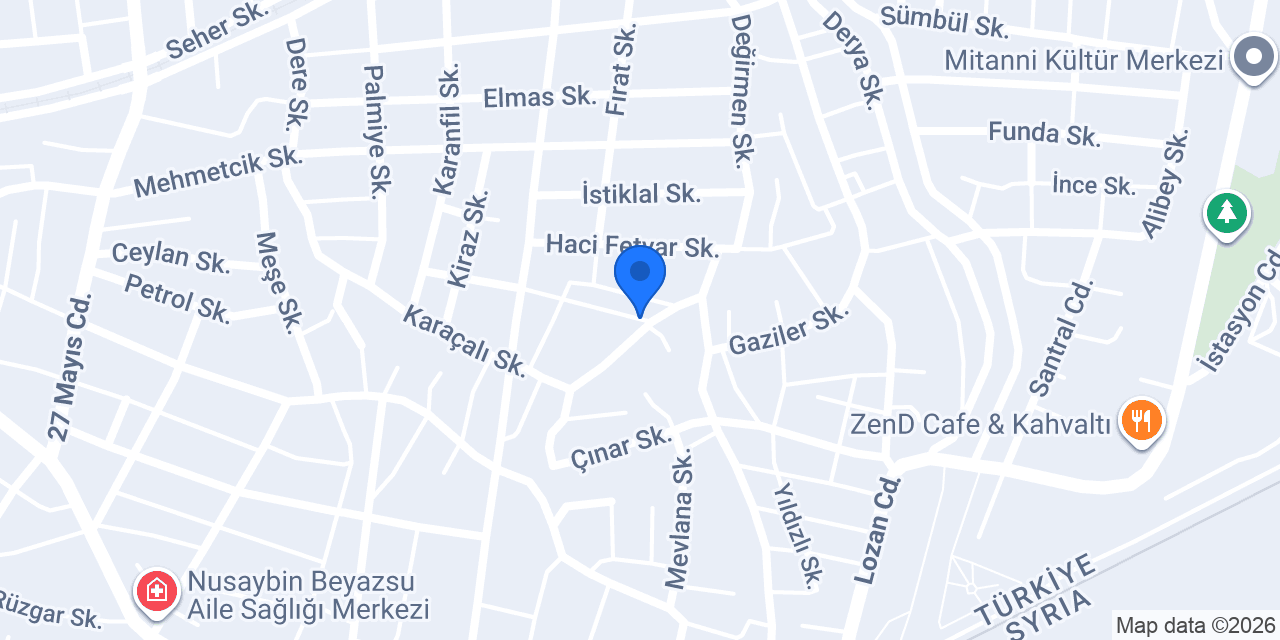 Azad CNC mobilya ve dekorasyon konumu