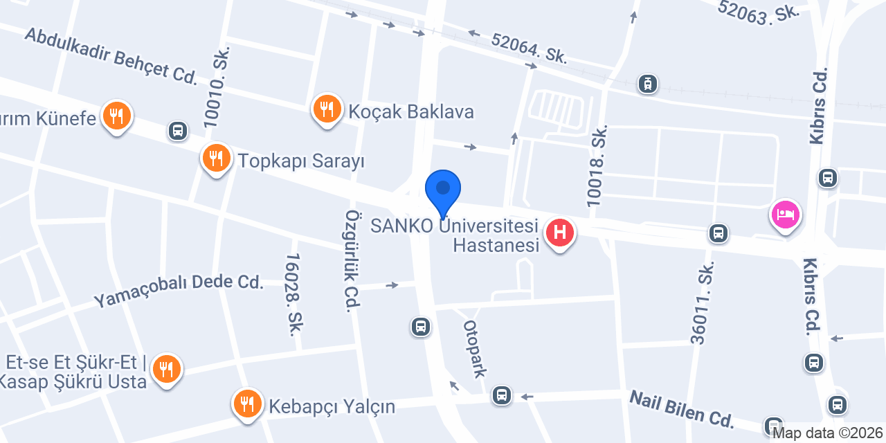 gaziantep hacettepe ortopedi konumu
