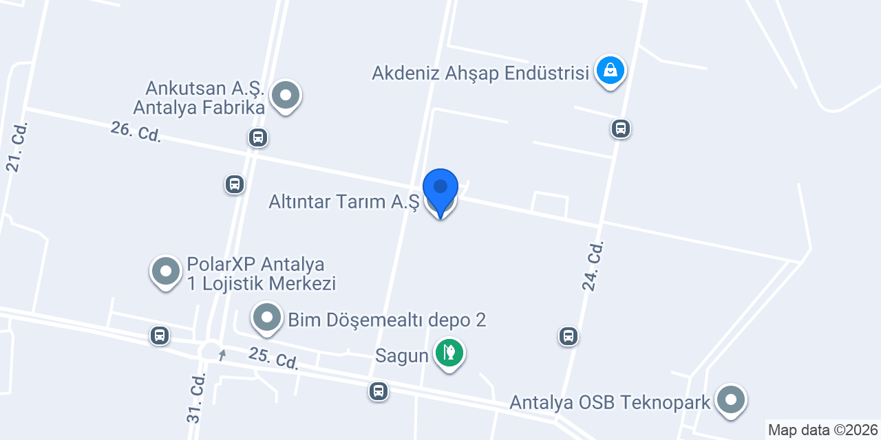 Altıntar Tarım A.Ş. konumu