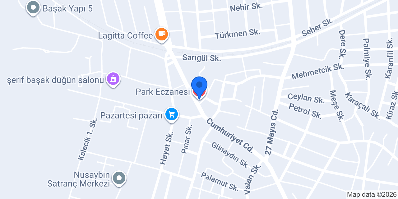 Park Eczanesi konumu