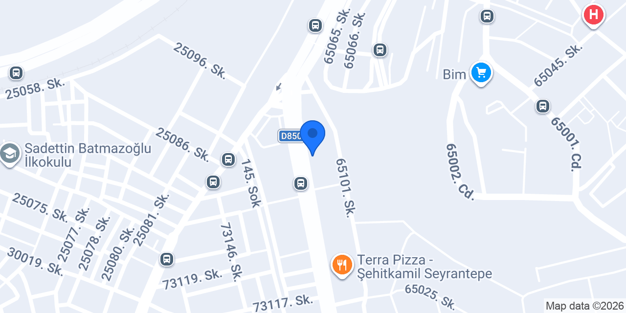 Kahraman Oto Lastik konumu