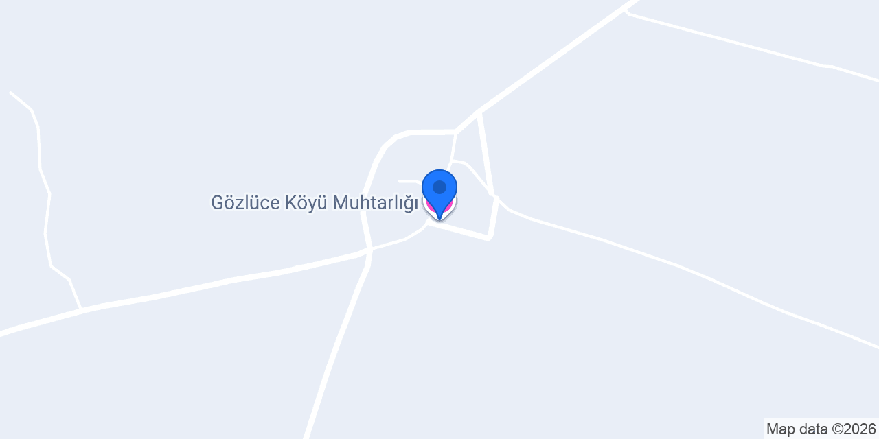 Gözlüce Köyü Muhtarlığı konumu