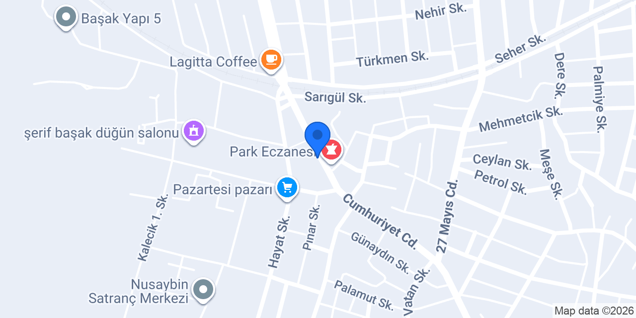 Estetik Gülüşler Diş kliniği konumu