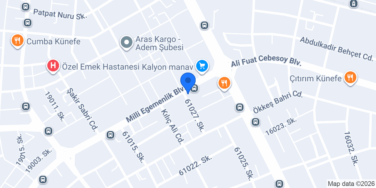 Güleç İç Mimarlık konumu