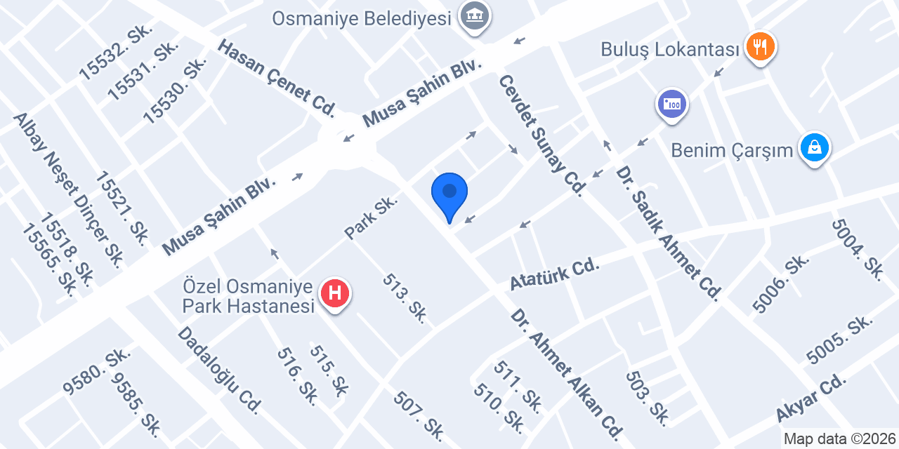 TEB Osmaniye Şubesi konumu