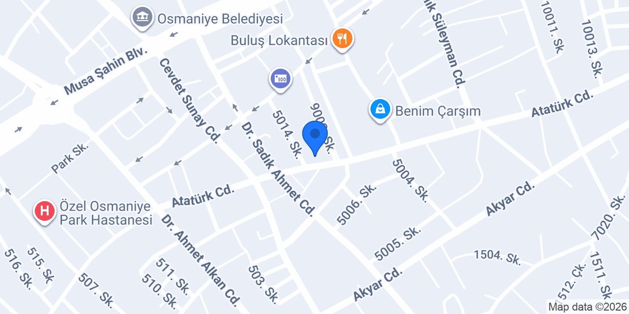 Çavdar Kuru Temizleme konumu