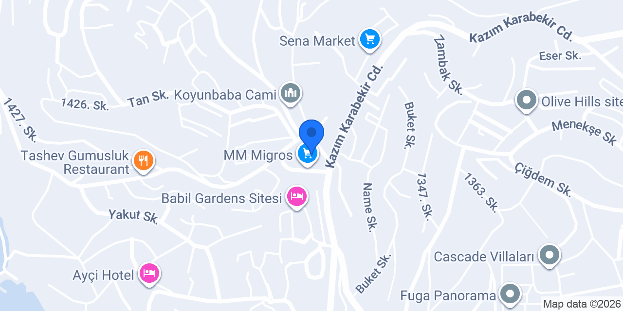 Kibele Eczanesi konumu