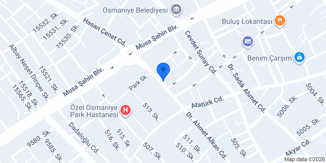 Şahin Otel konumu