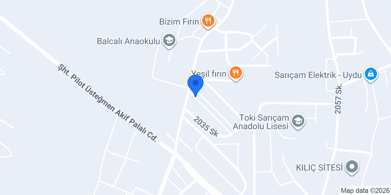 SARIÇAM APART&HOSTEL konumu