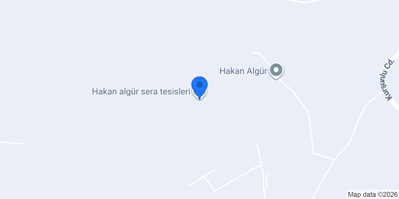 Hakan algür sera tesisleri konumu