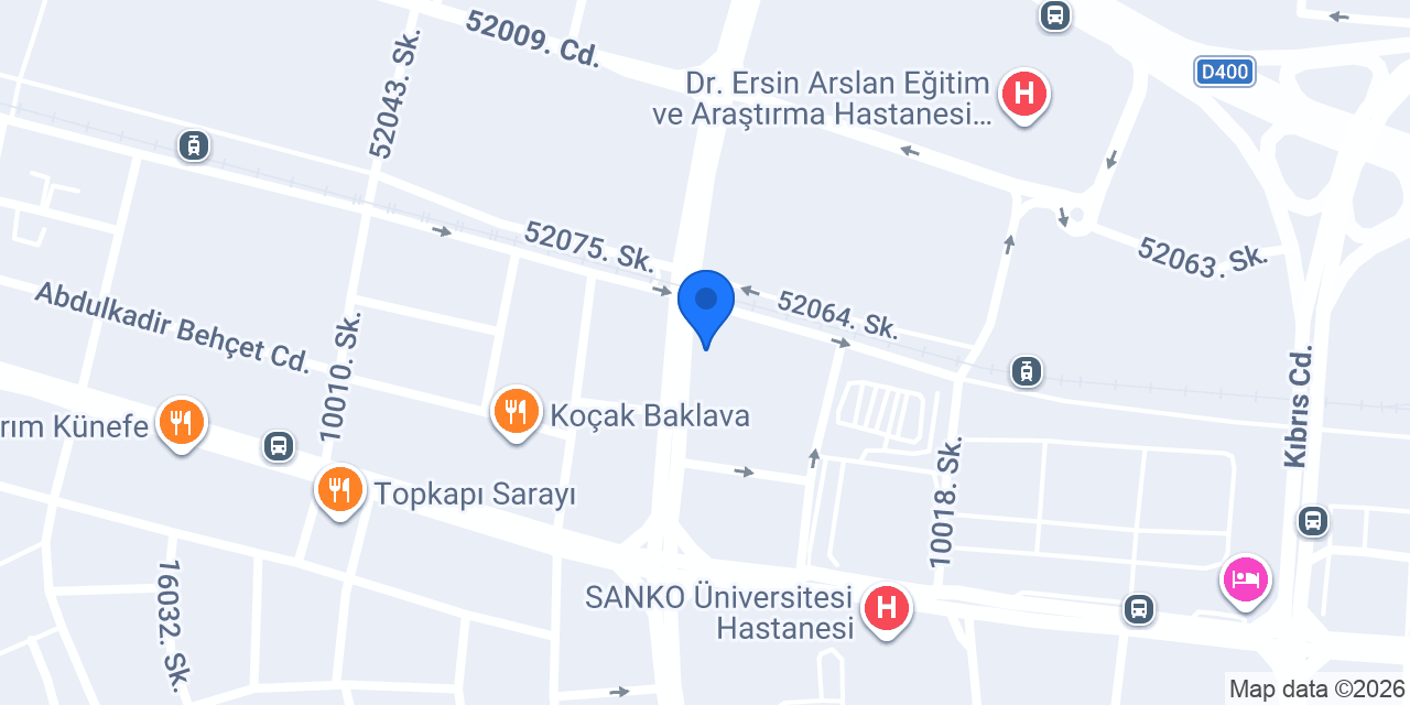 TEB Şehitkamil Şubesi konumu