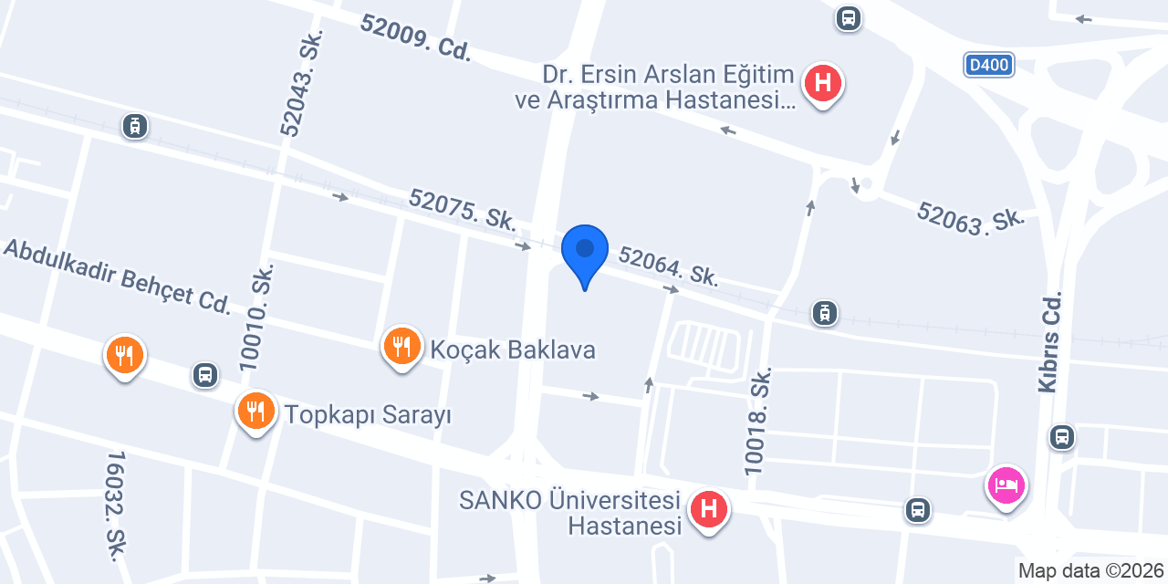 Şekerbank Şehitkamil Şubesi konumu