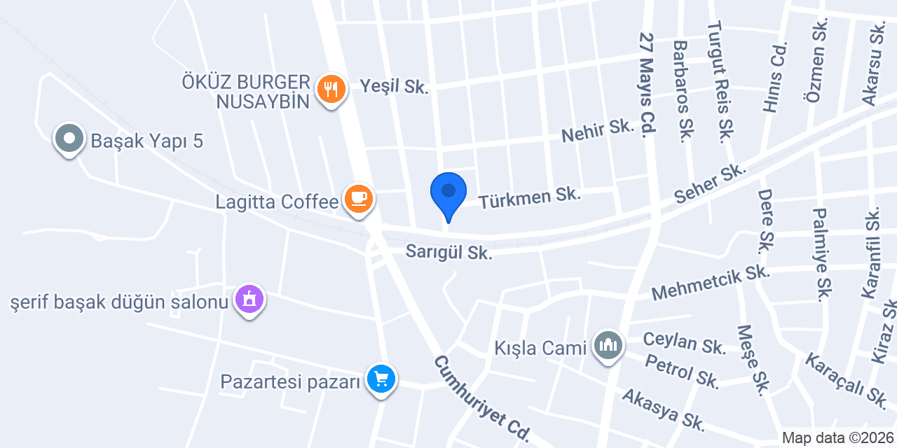 ROZA Yapı Home ofis konumu