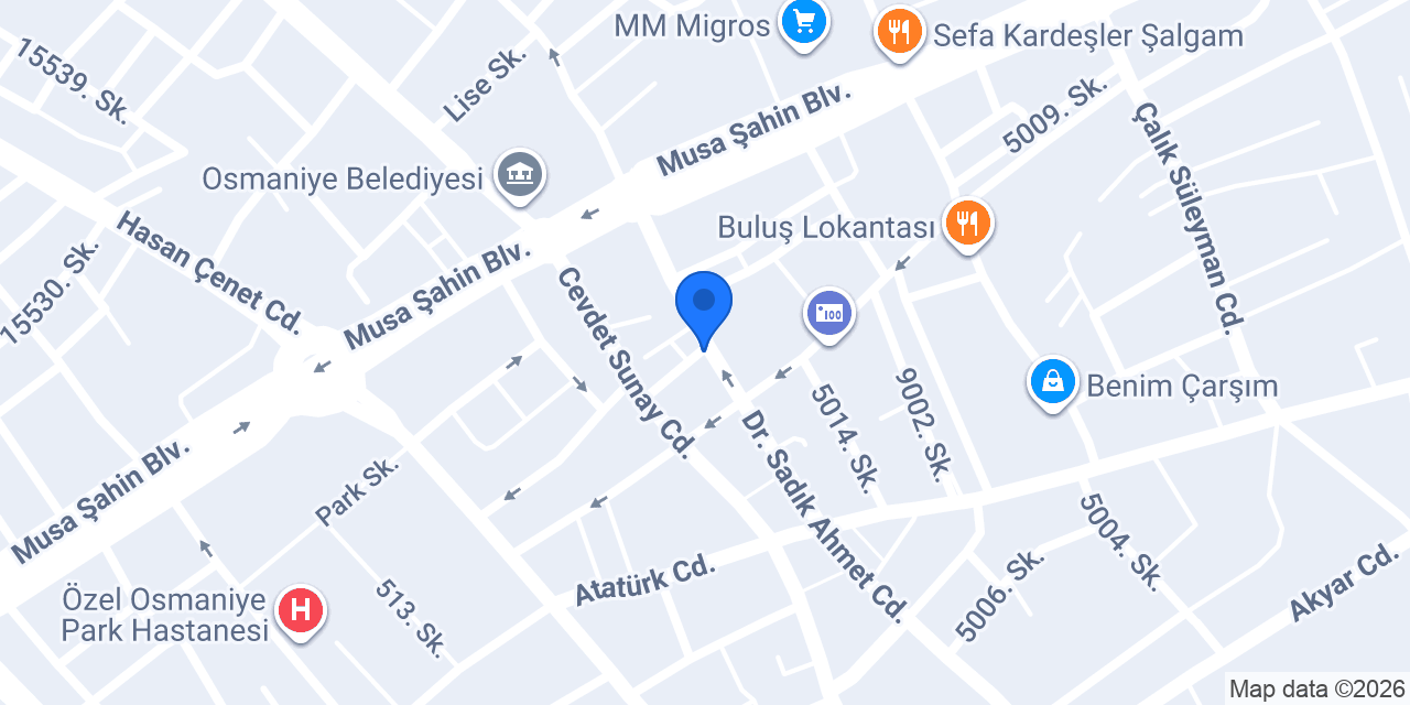Andırın Eczanesi konumu