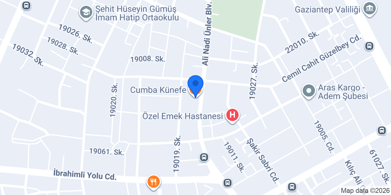 Cumba Künefe konumu