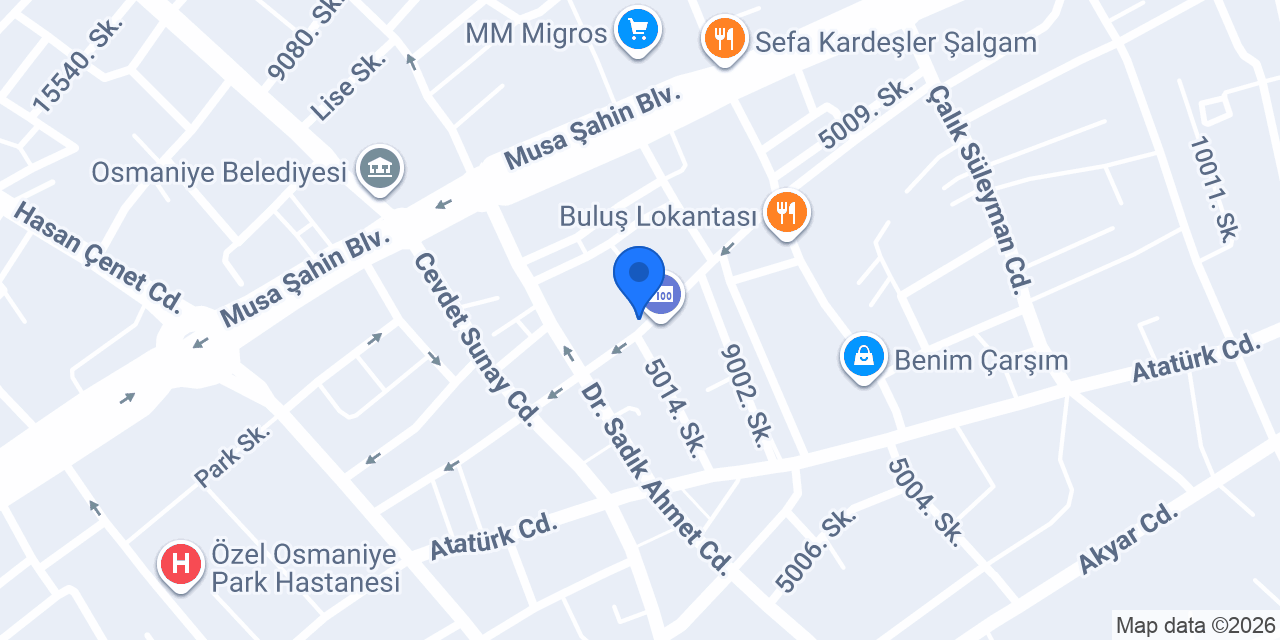 Çin Lokantasi konumu
