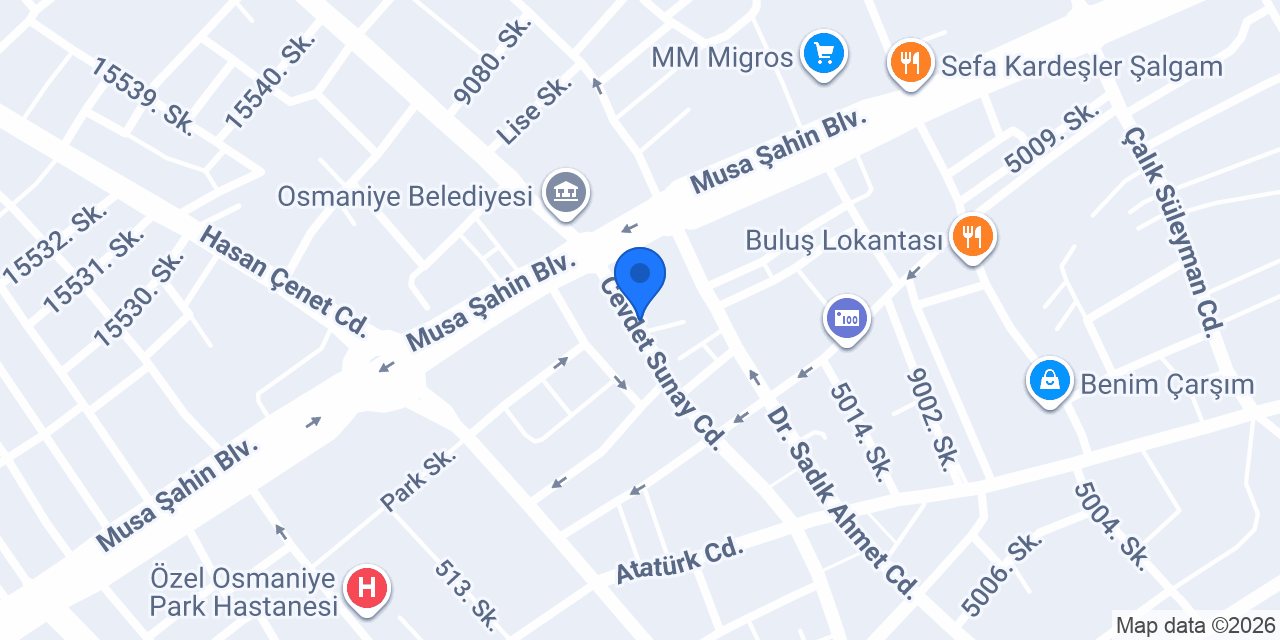 Emlak Katılım Osmaniye Şubesi konumu