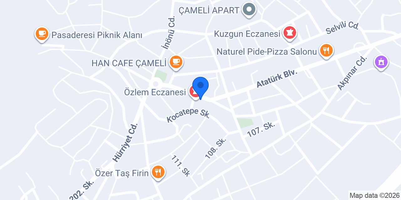 Çağdaş Veteriner Kliniği konumu