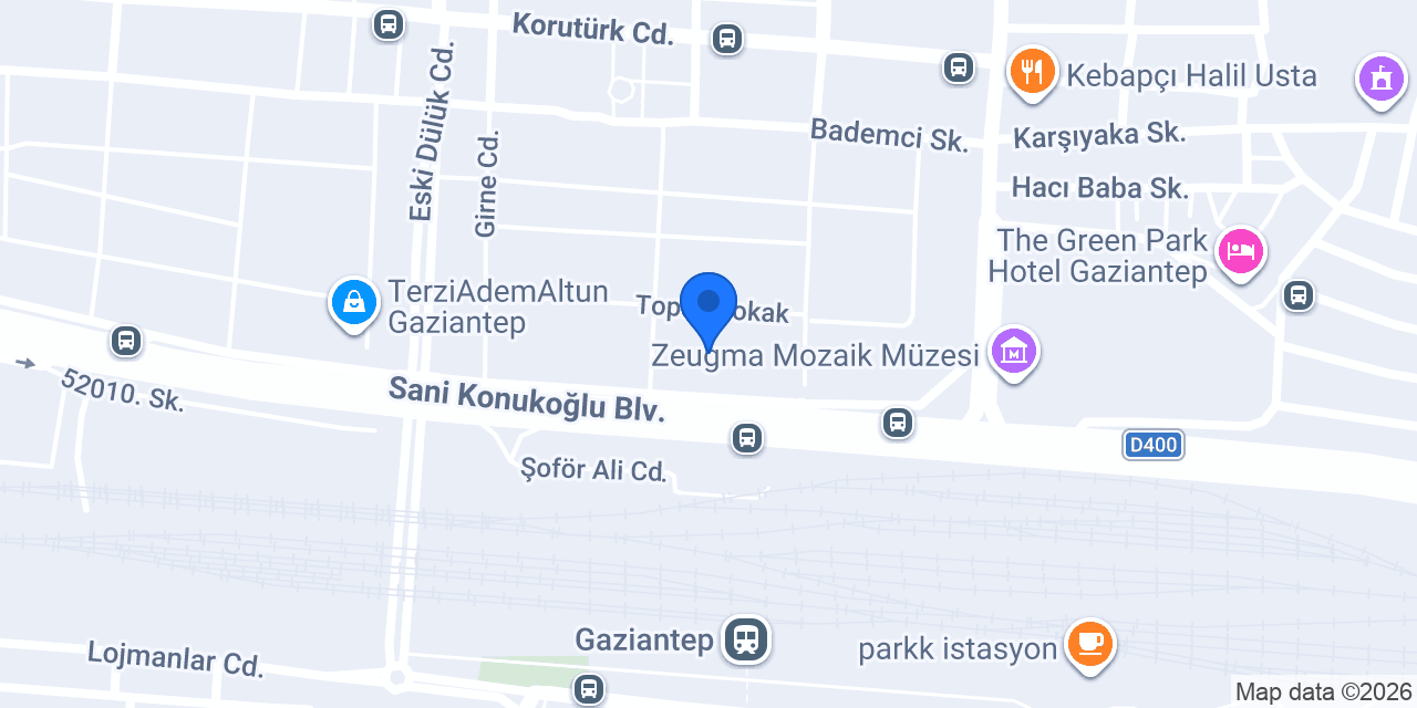 Kuveyt Türk Zeugma Şubesi konumu