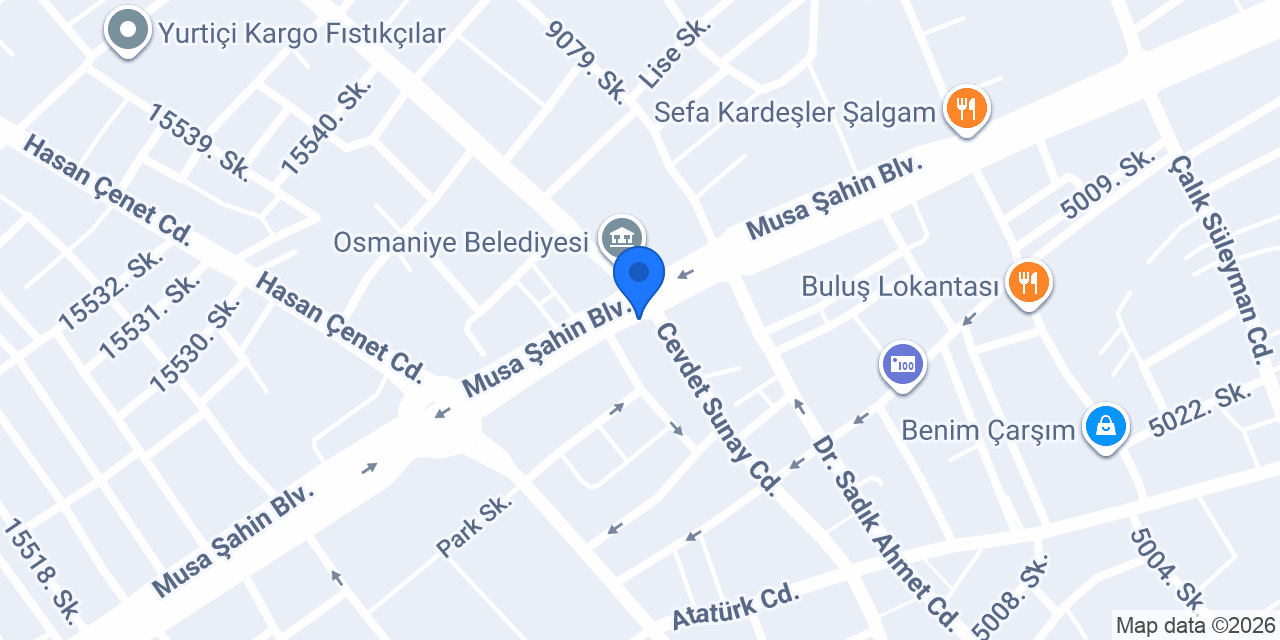 Özkayalar Halı osmaniye konumu