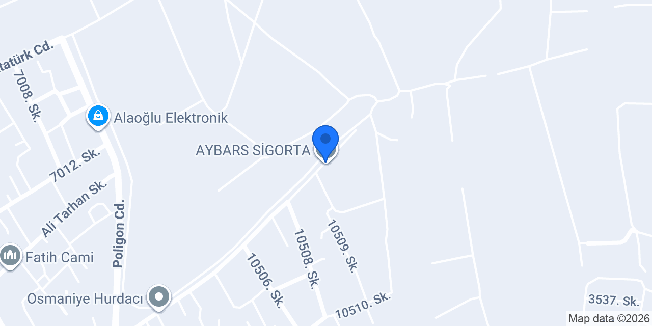 AYBARS SİGORTA konumu