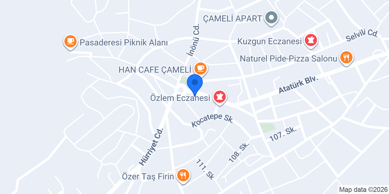 Oran Eczanesi konumu