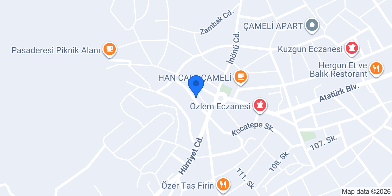 Gelişim Otel konumu