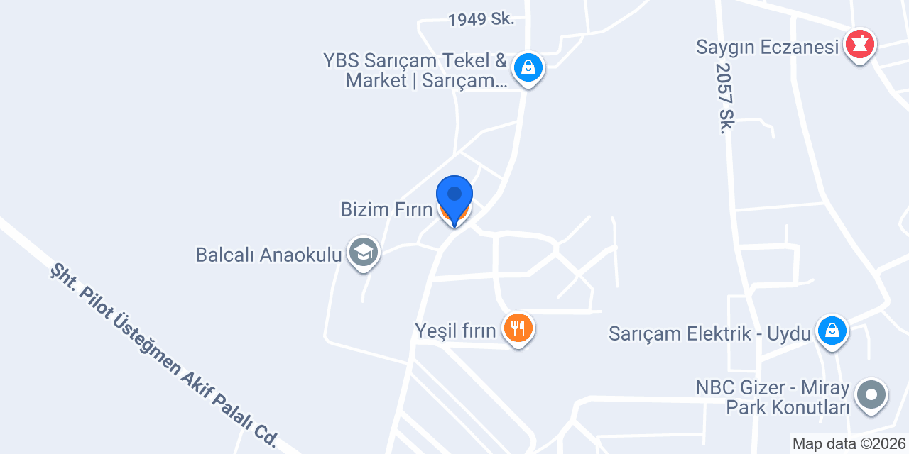 Bizim Fırın konumu
