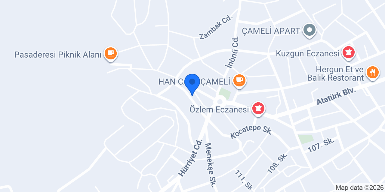 Çameli Emlak Dünyası konumu