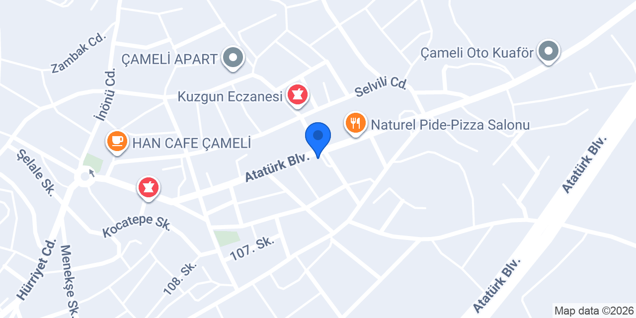 Çameli Tarım Kredi Koop. konumu