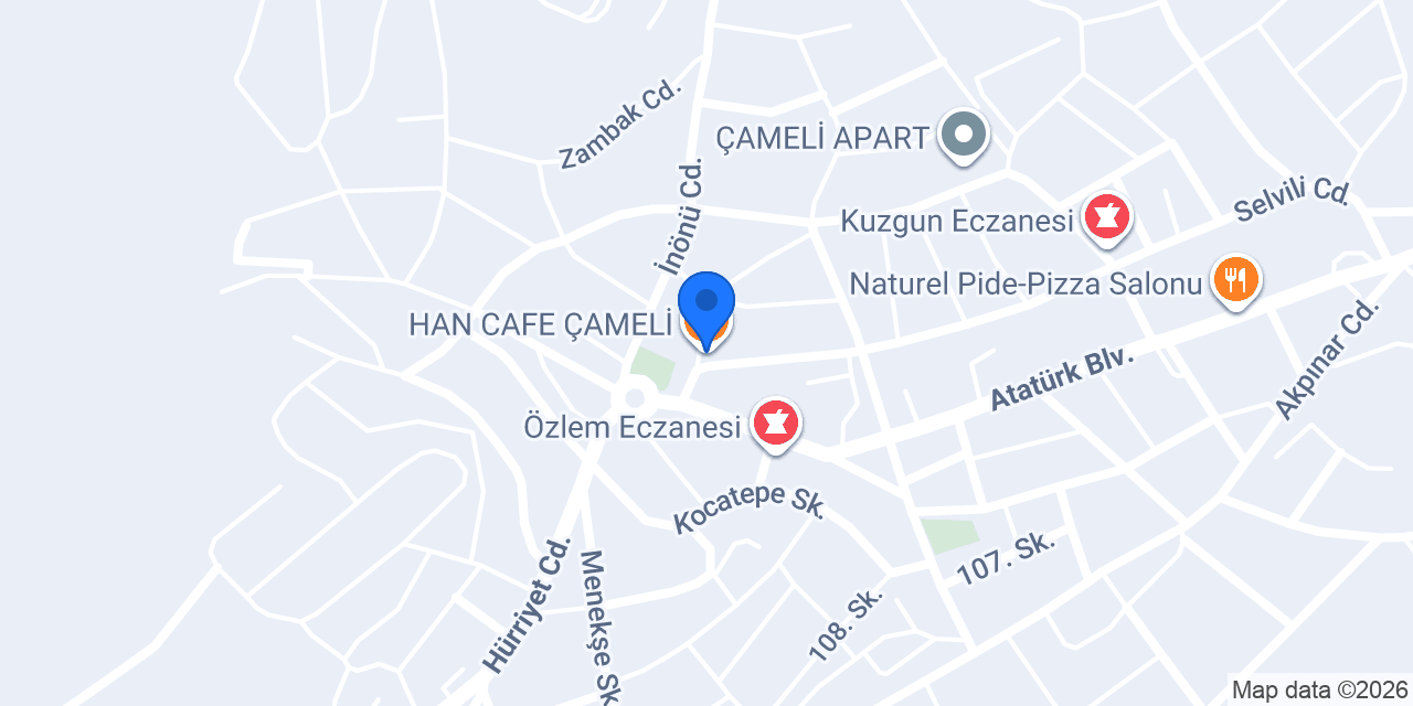 HAN CAFE ÇAMELİ konumu