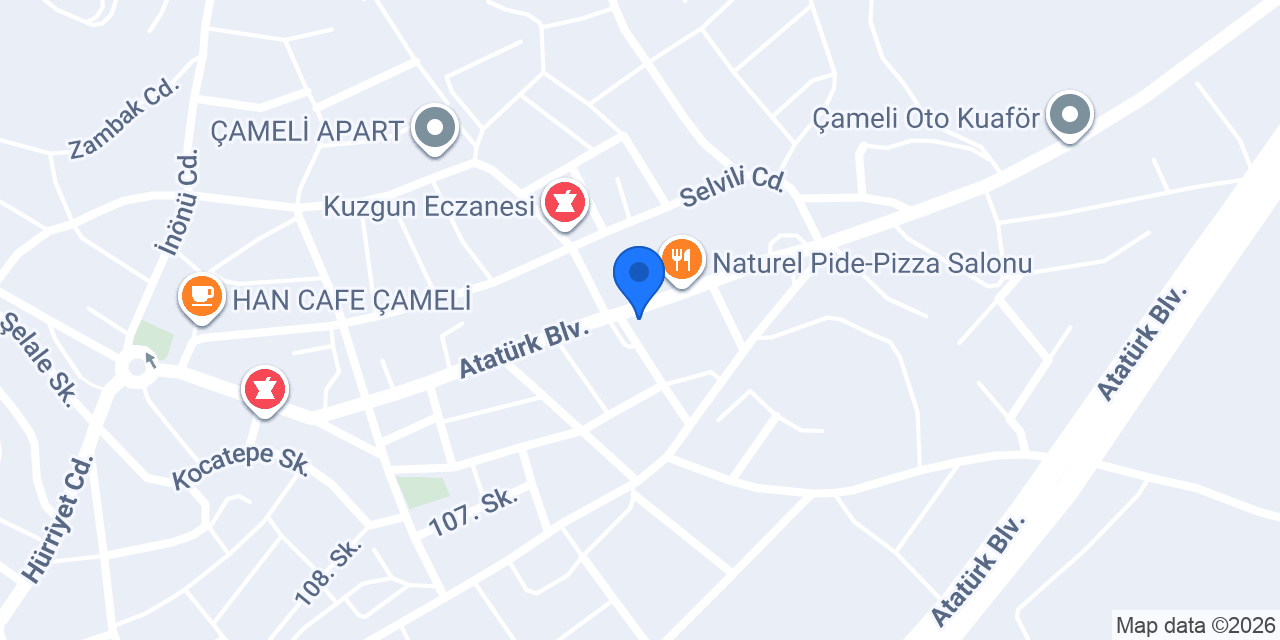 Çameli Noterliği konumu