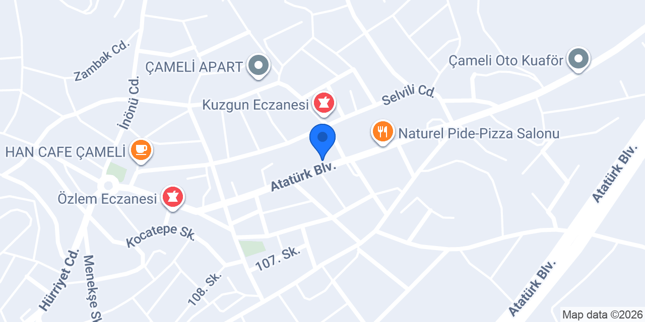 Çameli Battalbey Çiğ köfte konumu
