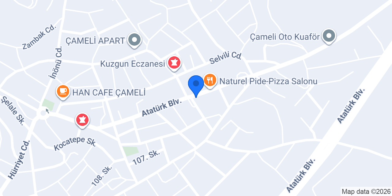 Can Çiçekçilik konumu