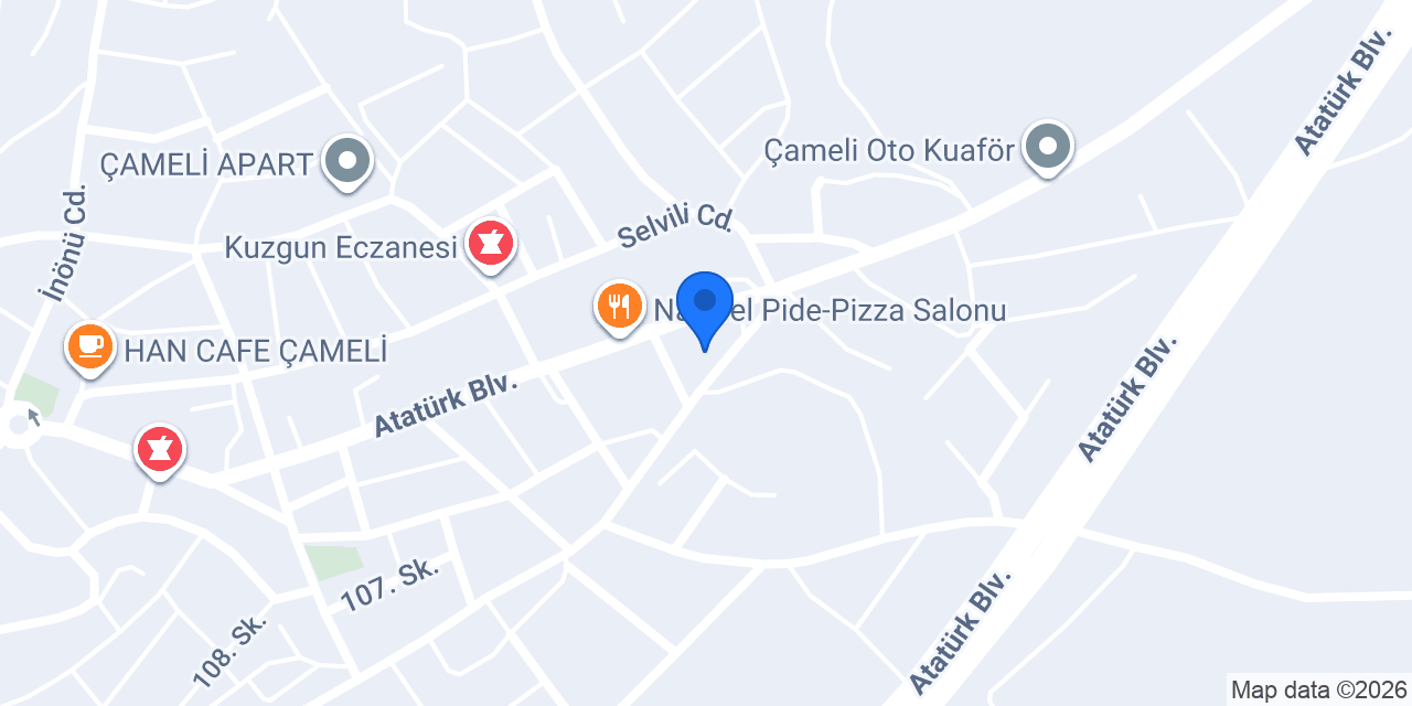 Çameli Taksi konumu