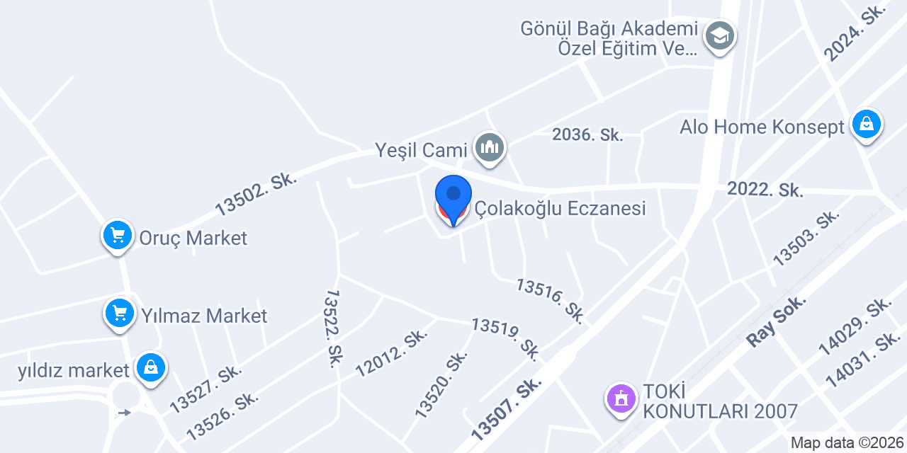 Çolakoğlu Eczanesi konumu