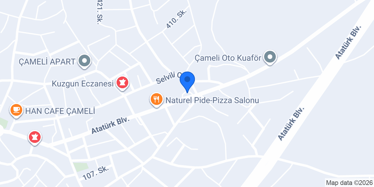 Çamel Öğretmenevi konumu