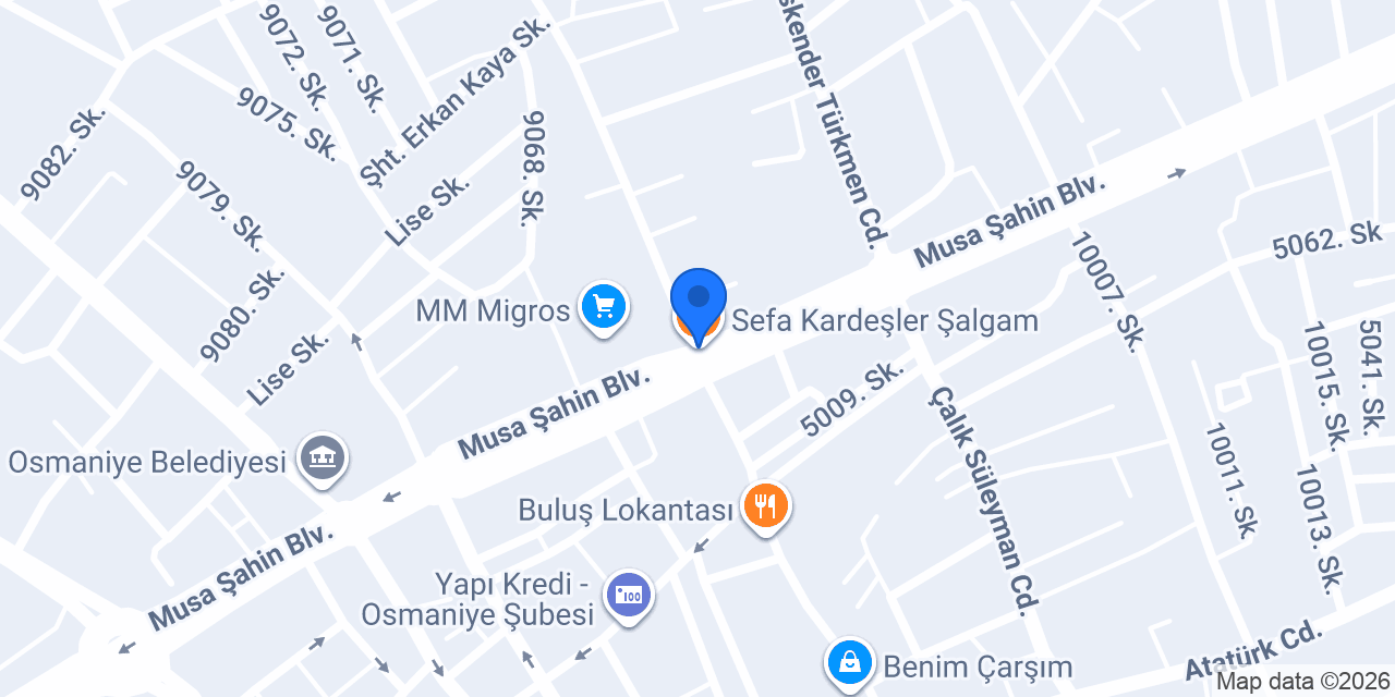 Sefa Kardeşler Şalgam konumu