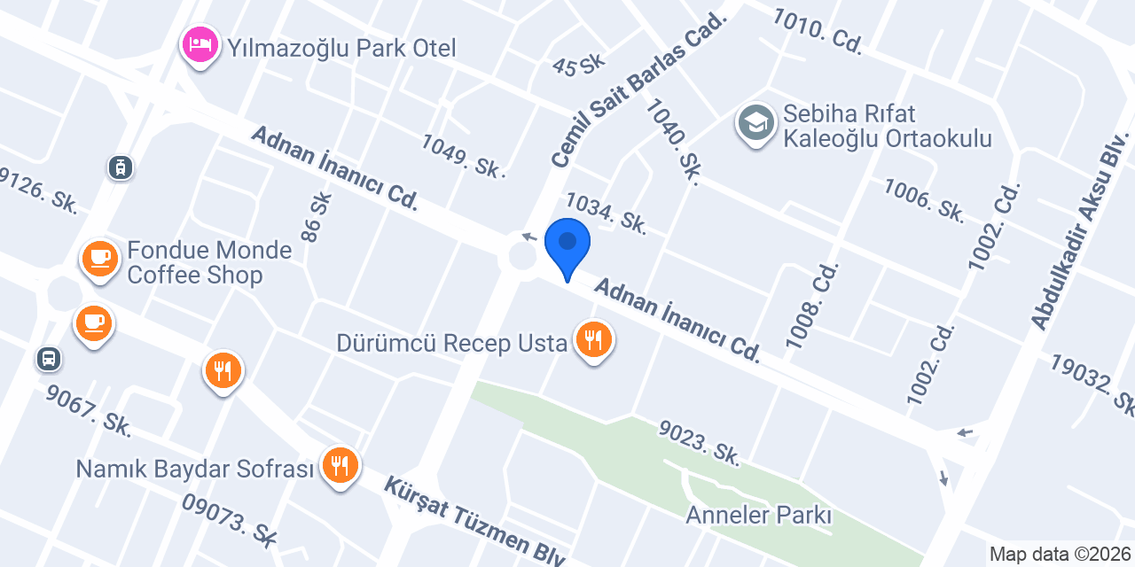 Gaziantep Dürüm Evi konumu