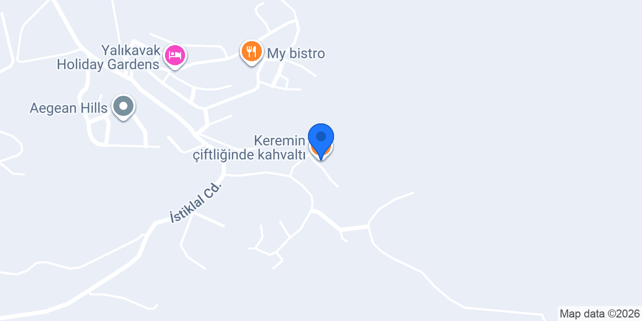 Keremin çiftliğinde kahvaltı konumu